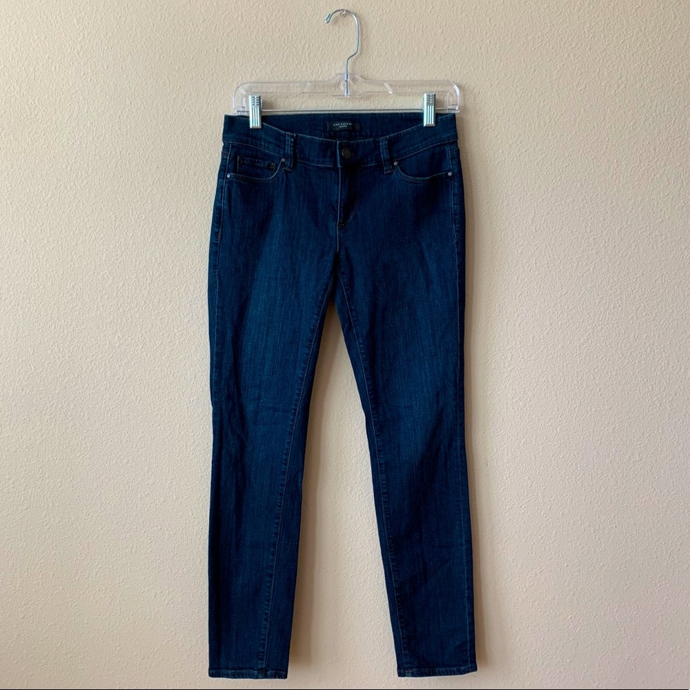 Ann Taylor Petite Skinny Dark Wash Jeans